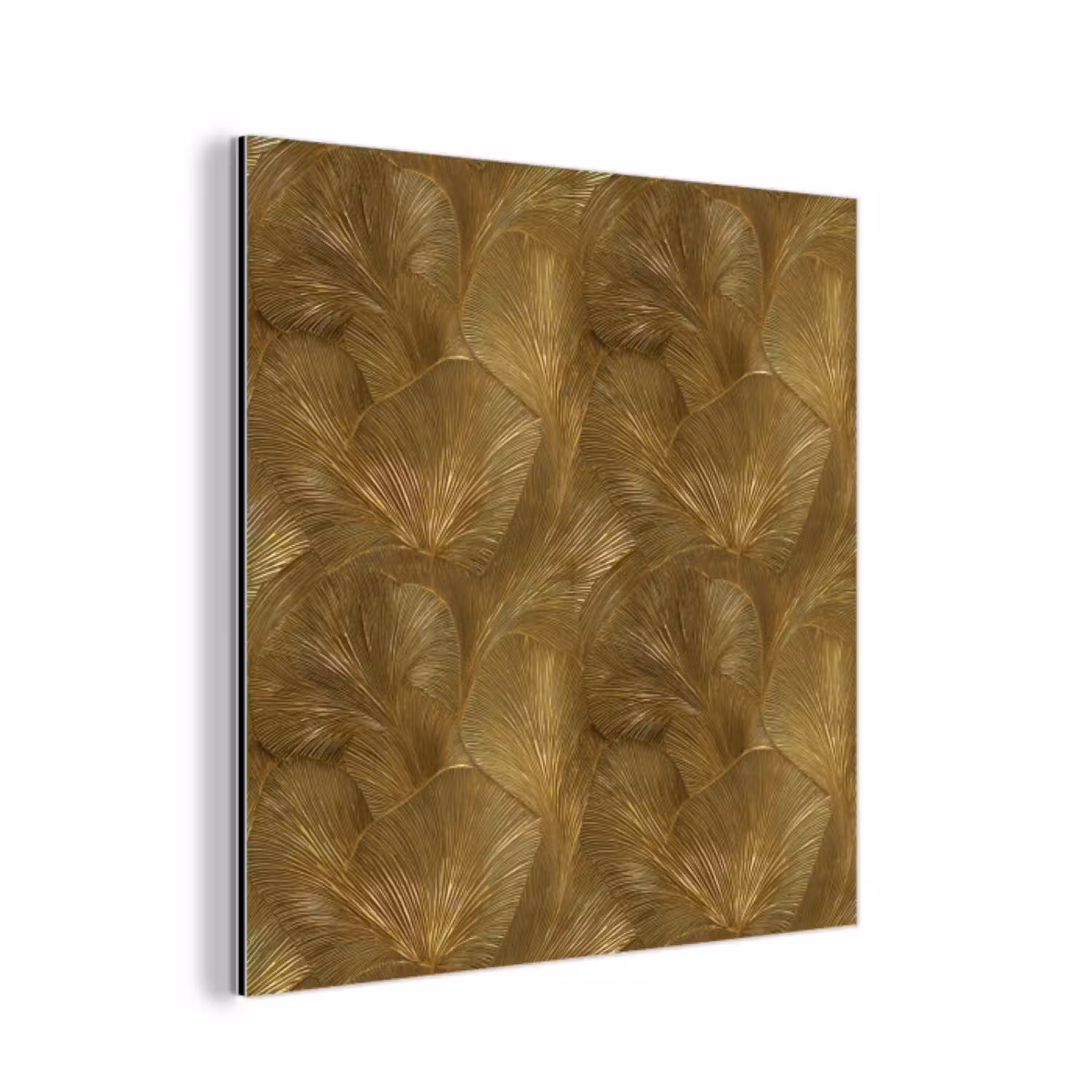 Organisch - Lijnen - Goud aluminium wit klein 46 -3d