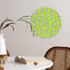 Groen - Neon - Paars - Vlekken Wandcirkel plexiglas klein 852 -sfeer4