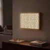 Siertegel - Patroon - Bruin Light Box met batterij (Wandlamp) middel 907 -sfeer1