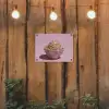 Noodles - Edelstenen - Stokjes - Roze tuinposter los doek klein -sfeer1
