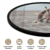Scheepsstuur - Hout - Bruin - Zand Fotolijst rond zonder passe partout klein -closeup_NL