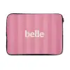 Roze - Gestreept - Belle laptophoes neopreen klein -3d