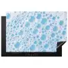 Schuim - Bubbels - Blauw Inductie beschermer vinyl 3mm klein -3d