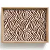 Zebra - Patroon - Zwart - Wit Dienblad Rechthoek middel 911 -z3d_shopping