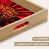 Close up - Bloem- Rood Dienblad Rechthoek middel -USP_HandgreepNL