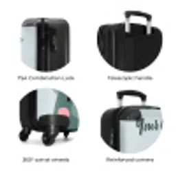 Tigo triceratops NBS - Handbagage koffer - Kinderen Unisex middel zzzzzzzbolletjes_ENG