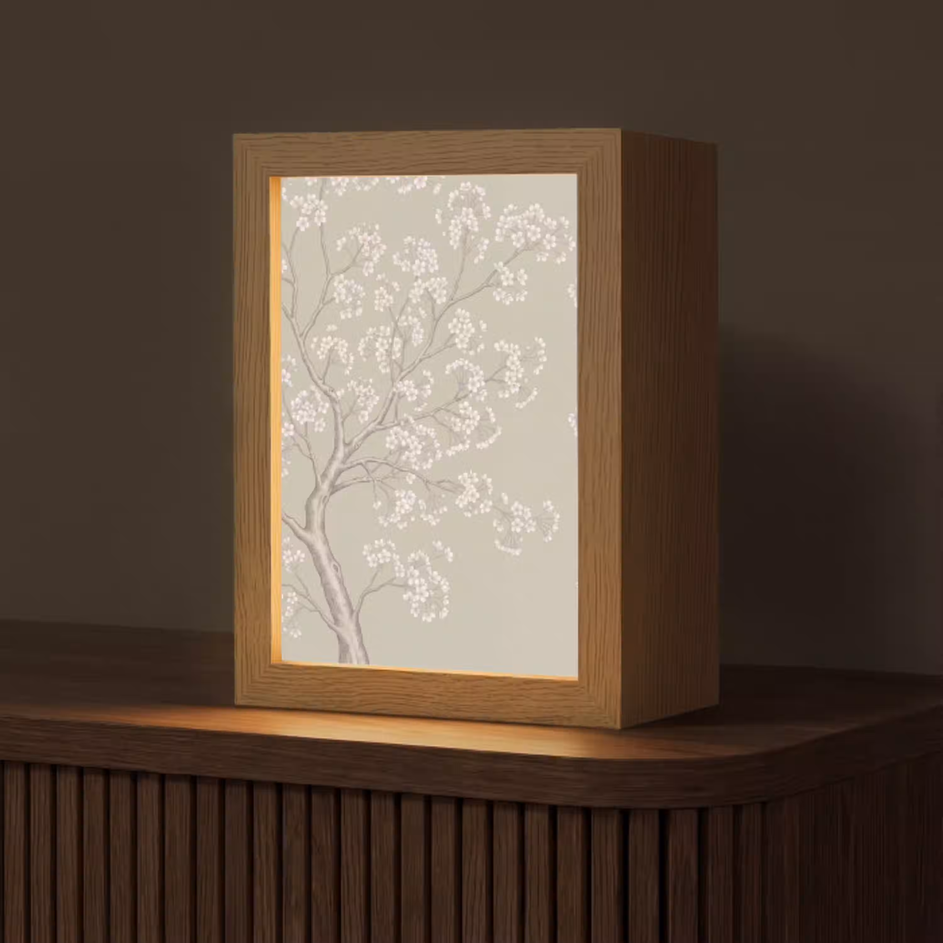 Sereen - Bloesem - Wit Light Box met kabel (Tafellamp) klein -z3d_website