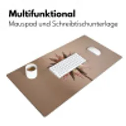 Droogbloem - Protea - Vintage - Beige - Rustiek Muismat XXL klein -ysfeer4_duits
