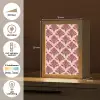 Waaier -  Roze - Rood Light Box met kabel (Tafellamp) klein 925 -USP_NL