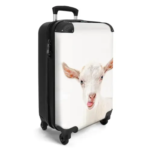 Geit die z'n Tong Uitsteekt NBS - Handbagage koffer - Unisex middel -productfoto_3d
