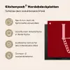 Love - Rood - Hatjes Inductie beschemer met haakjes klein -ky-usp-de