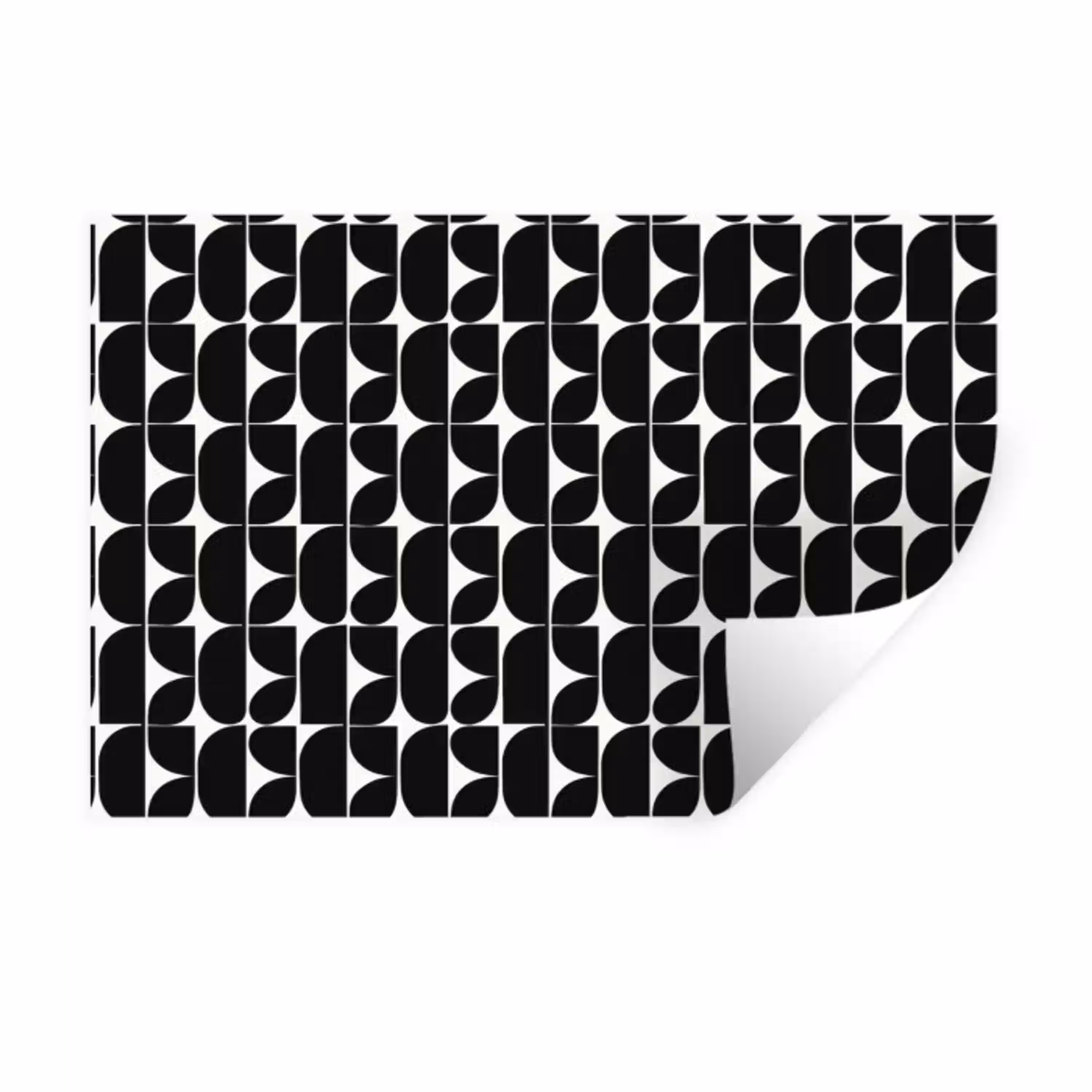Modern - Geometrisch - Zwart Muursticker klein 286 -3d