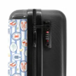Gestreepte zomer print kleurrijk NBS - Handbagage koffer - Volwassenen Unisex middel -slot