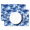 Blauw - Camouflage - Golvend Placemat vinyl groot 368 -zzsfeer2_Kitchenyeah-website