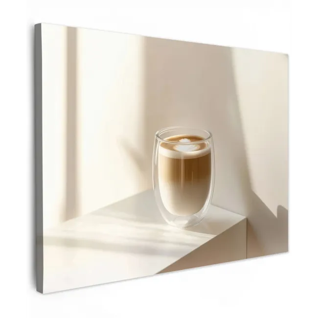 Canvas Print - Mug - Latte - Minimalist - Shadow