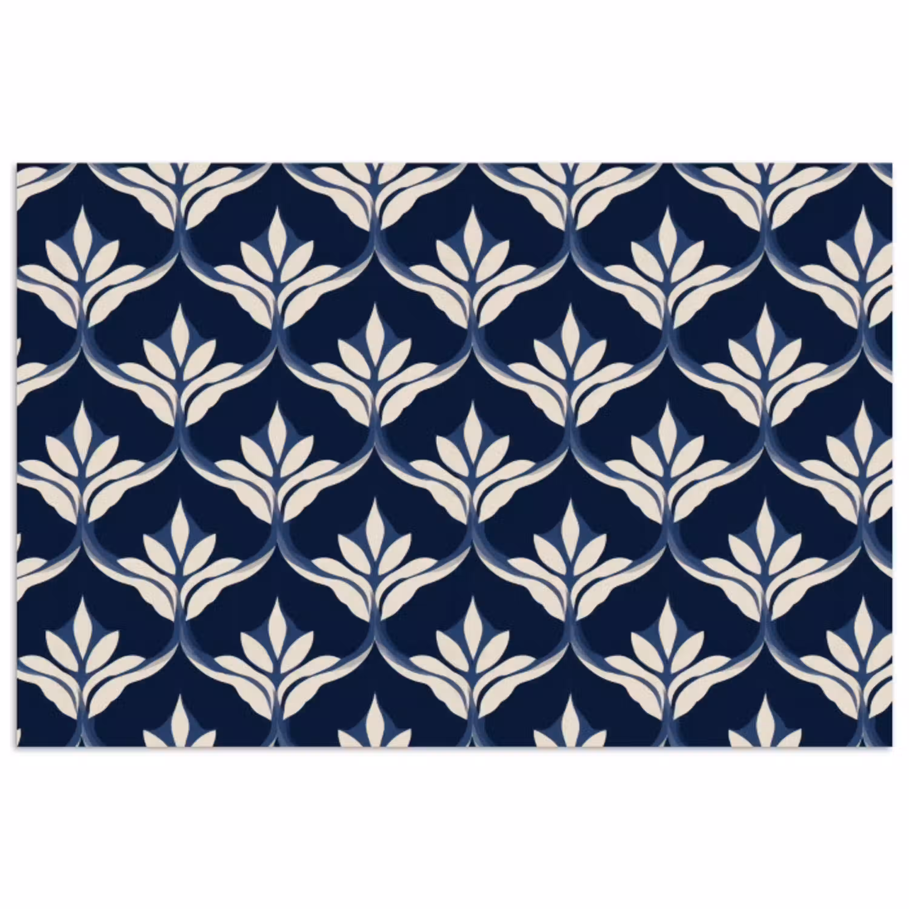 Modern - Ontwerp - Blauw poster papier klein 62 -3d