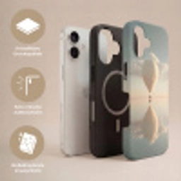 Luchtballon - Wolken - Water - Blauw Toughcase MagSafe Apple iPhone 17 klein -USP_Lagen_DE