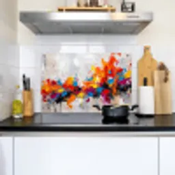 Abstract - Schilderij - Kleurrijk - Dynamisch Inductie beschemer met haakjes klein -sfeer2