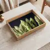 Asperges - Groen - Zwart Dienblad Rechthoek middel -sfeer1