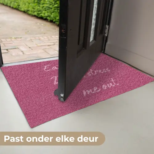 eat me out don't stress me out - Roze - Minimalistisch Deurmat klein -USP_NL