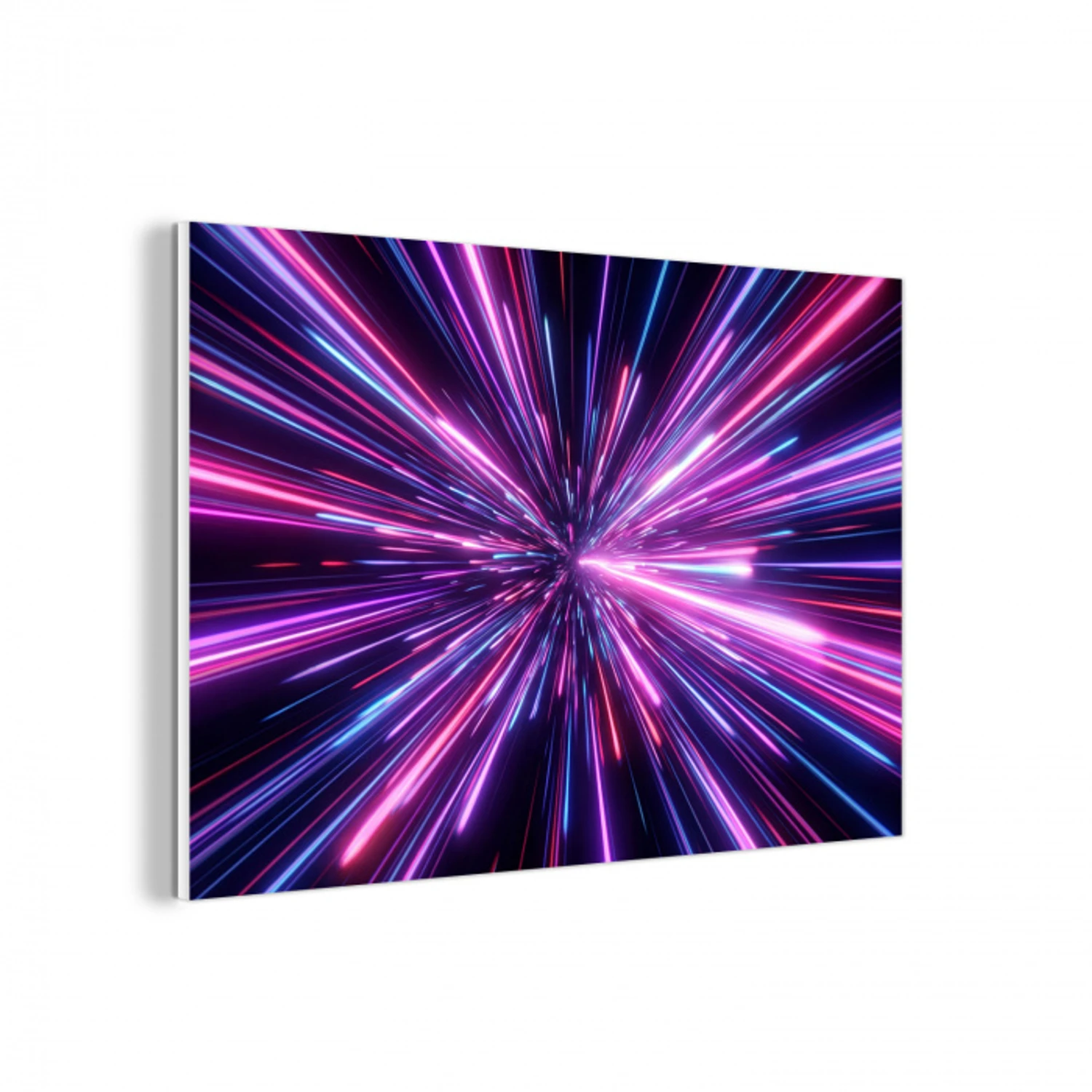 Lichtsnelheid - Ruimte - Roze - Paars forex 5mm xxl -3d