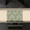 Vlakken - Rustiek - Groen keuken achterwand spatscherm klein 900 -sfeer1