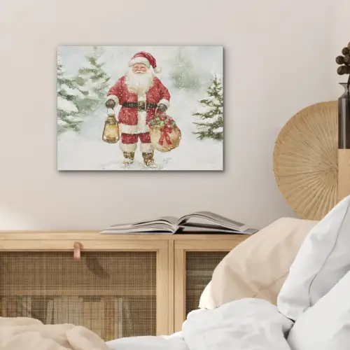 Kerstman- Winter - Sneeuw - Wit - Rood PET vilt klein -sfeer3