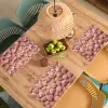 Schelpen - Patroon - Roze Placemat vinyl groot -zzsfeer5_Kitchenyeah-website