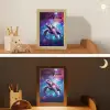 Schildpad - Dier - Galaxy - Ruimte Light Box met kabel (Kinderlampje) klein -sfeer3_kind