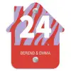 Rood - Paars - Zebra - Klassiek Naambord Huisje klein -3d
