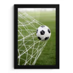 Voetbal - Goal - Net - Sport fotolijst zwart zonder passe partout klein -3d
