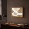 Snijdende cirkels - Overlappende vlakken Light Box met batterij (Wandlamp) middel -sfeer1