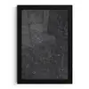 Beton - Grijs - Textuur - Retro - Industrieel fotolijst zwart zonder passe partout klein -3d