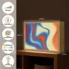 Golven - Kleurrijk - Abstract Light Box met batterij (Wandlamp) middel -USP_websiteoverzichtNL