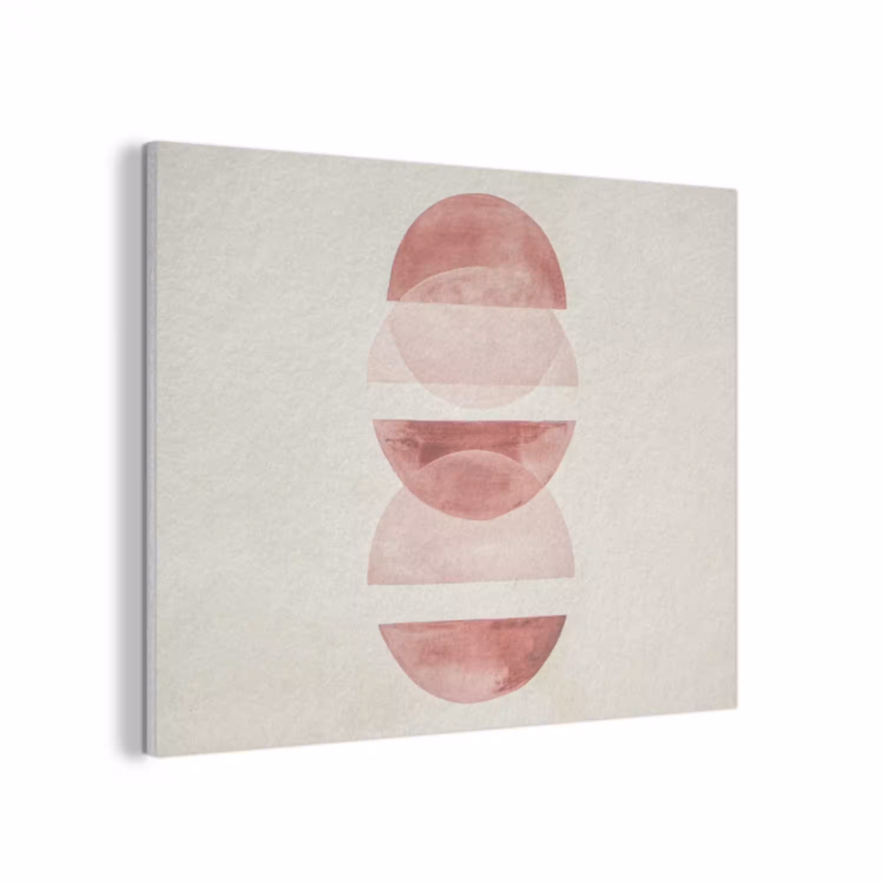 Minimalistisch - Cirkels - Roze PET vilt klein -3d
