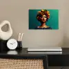 Vrouw - Hoodtooi - Tropisch - Fruit - Druiven poster papier klein -sfeer1