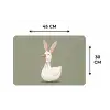 Eend - Konijnoren - Grijs Placemat vinyl groot -specs