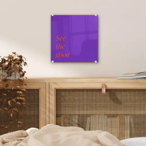 See the good - Oranje - Paars plexiglas 5mm klein -sfeer4