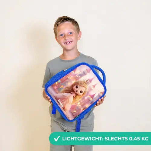 Prinses - Roze - Kasteel Kinderrugzak - Blauw middel -sfeer1_NL