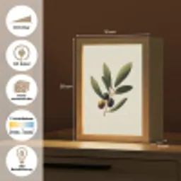 Olijftak - Donkergroen - Olijven Light Box met kabel (Tafellamp) klein -USP_websiteoverzichtDE