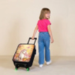 Eenhoorn - Vlinder - Roze - Manen Kinderkoffer - Zwart klein -sfeer1