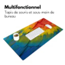Veren - Ara - Kleurrijk Muismat XXL klein -zsfeer4_frans