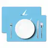 Smiley - Blauw - Bliksem Placemat vinyl groot -zzsfeer2_Kitchenyeah-website