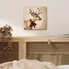 Gewei - Kerst - Rendier - Rood aluminium wit klein -sfeer3