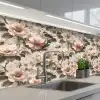 Klassiek - Vogels - Kleurrijk keuken achterwand 2 middel 871 -3d_schuin