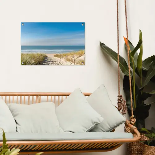 Zomerse Stranddag tuinposter los doek klein -sfeer7