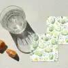Patroon - Groen - Eieren onderzetter kurk middel -sfeer4