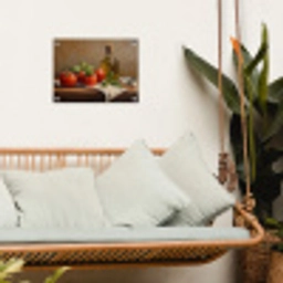 Tomaten - Olijfolie - Stilleven tuinposter los doek klein -sfeer7