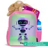 Robot met paars en groen licht Kinderrugzak - Roze middel -inhoud_NL