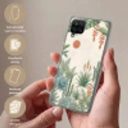 Woestijn - Planten - Groen Telefoonhoesje Samsung Galaxy A12 klein -sfeer3_NL